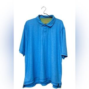 Orvis Trout Bum Polo Shirt Mens XXL  Blue Short Sleeve Casual